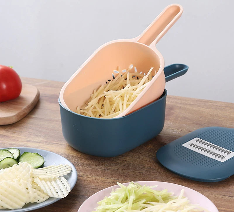 Multifunction Vegetable Cutter with Drain Basket