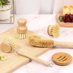 Eco-Clean Bamboo Brush Set