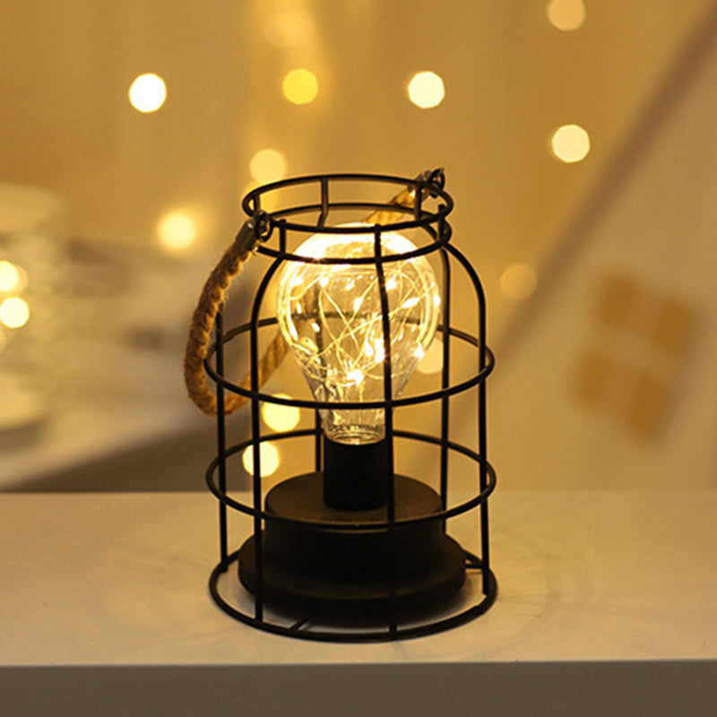 Minimalist Geometric Iron Table Lamp