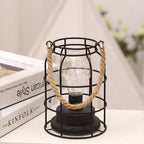 Minimalist Geometric Iron Table Lamp