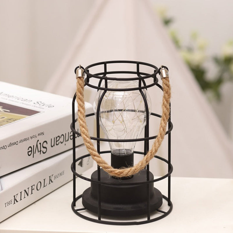 Minimalist Geometric Iron Table Lamp