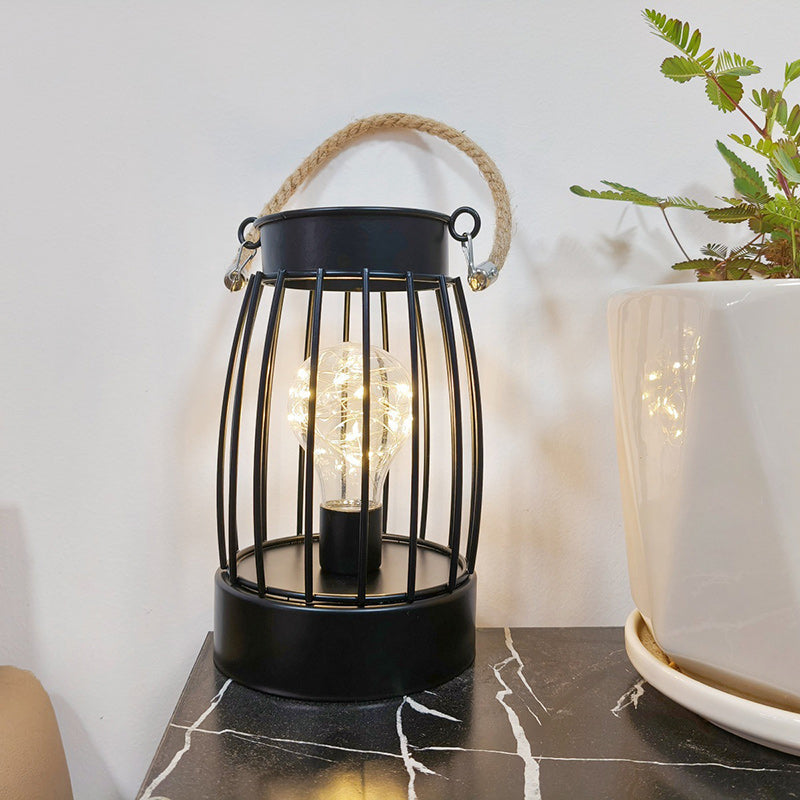 Minimalist Geometric Iron Table Lamp