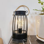 Minimalist Geometric Iron Table Lamp