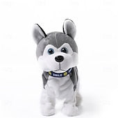 Interactive Electronic Plush Puppy Toy with Sound Control