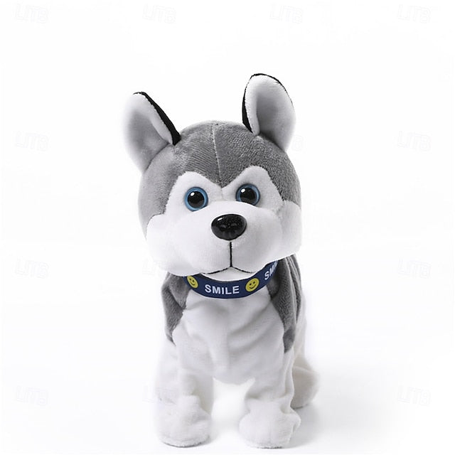 Interactive Electronic Plush Puppy Toy with Sound Control