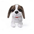 Interactive Electronic Plush Puppy Toy with Sound Control