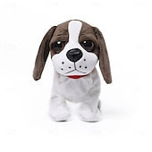 Interactive Electronic Plush Puppy Toy with Sound Control