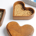 Heart Shaped Pine Wood Bowl