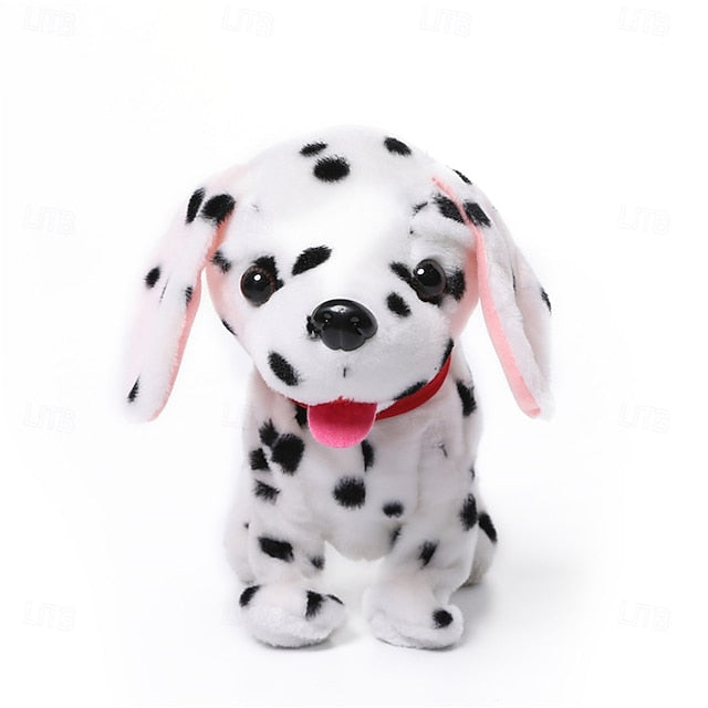 Interactive Electronic Plush Puppy Toy with Sound Control