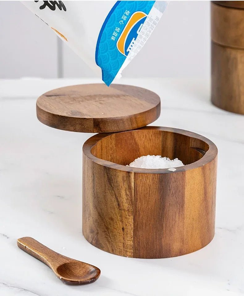 Salt & Pepper Jar with Seasoning Spoon