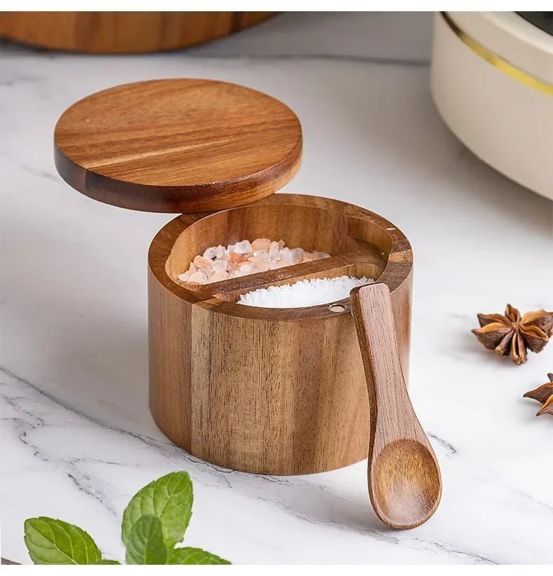 Salt & Pepper Jar with Seasoning Spoon