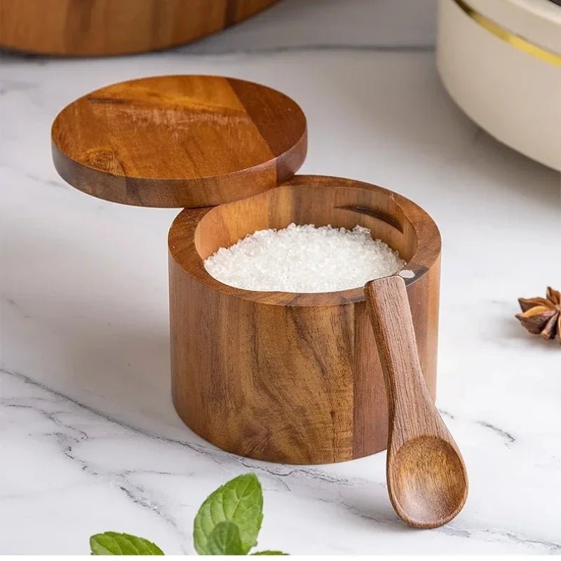 Salt & Pepper Jar with Seasoning Spoon