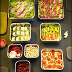 Stainless Steel Food Storage Containers with Snap Seal Lid