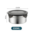 Stainless Steel Food Storage Containers with Snap Seal Lid