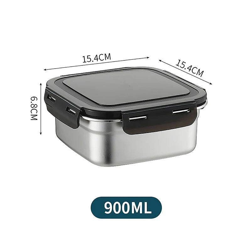 Stainless Steel Food Storage Containers with Snap Seal Lid