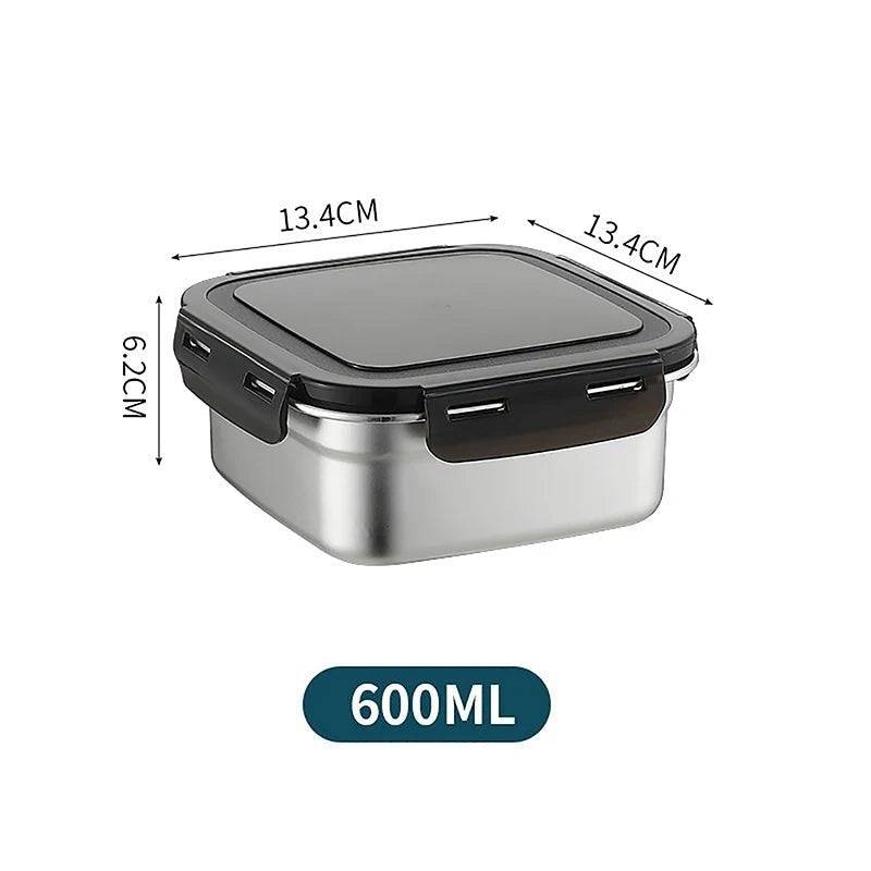 Stainless Steel Food Storage Containers with Snap Seal Lid