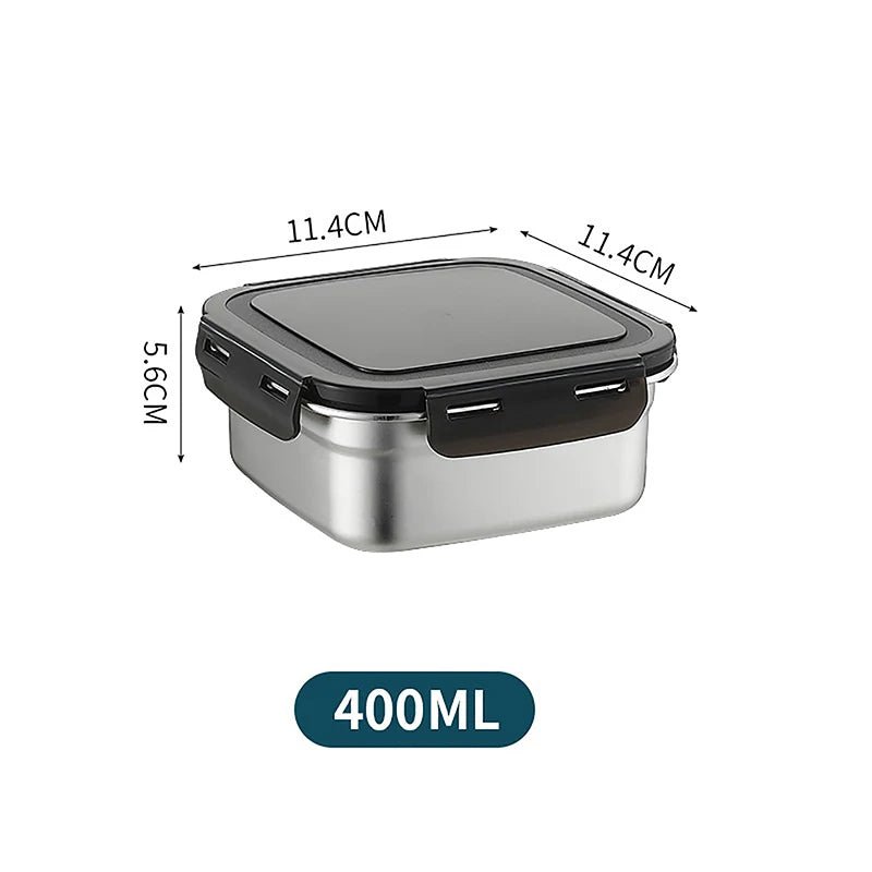 Stainless Steel Food Storage Containers with Snap Seal Lid