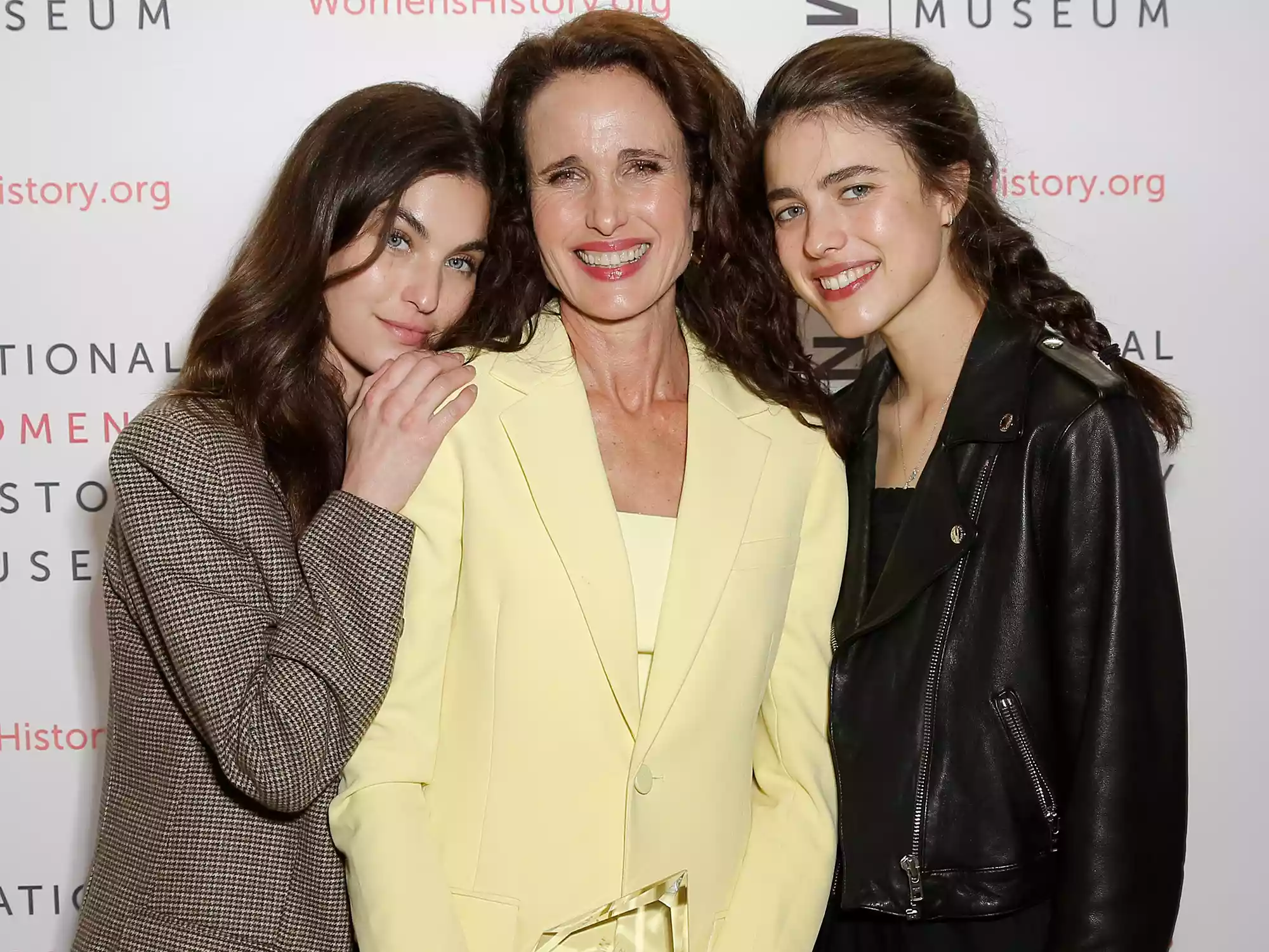 Andie MacDowell with daughters Rainey Qualley and Margaret Qualley.