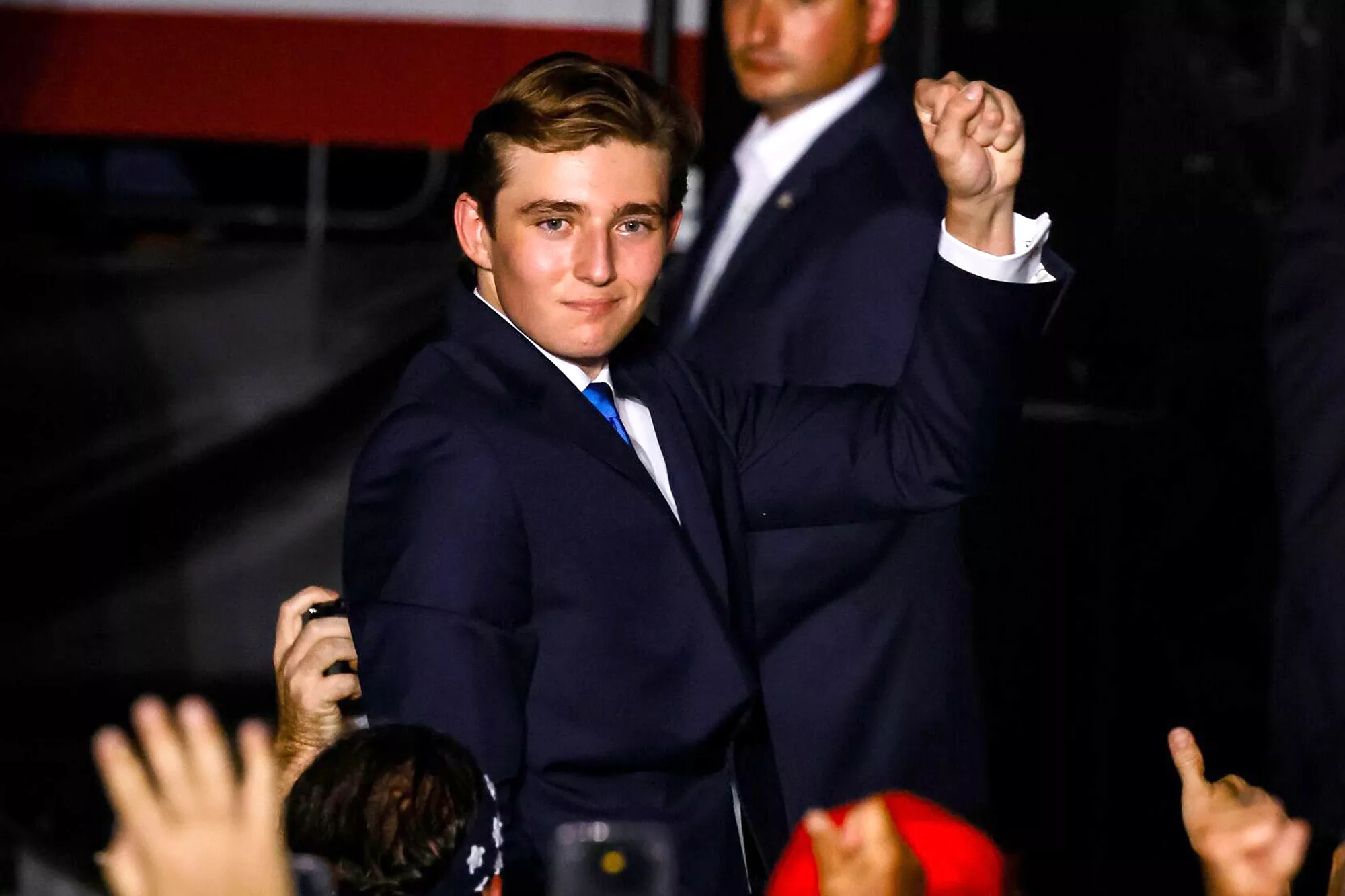 Barron Trump, son of former US President Donald Trump, during a campaign event at Trump National Doral Golf Club in Miami, Florida, US, on Tuesday, July 9, 2024.