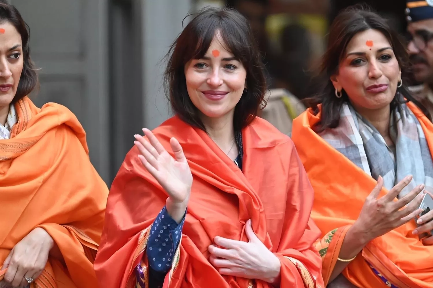 Dakota Johnson visiting Siddhivinayak Temple in Mumbai